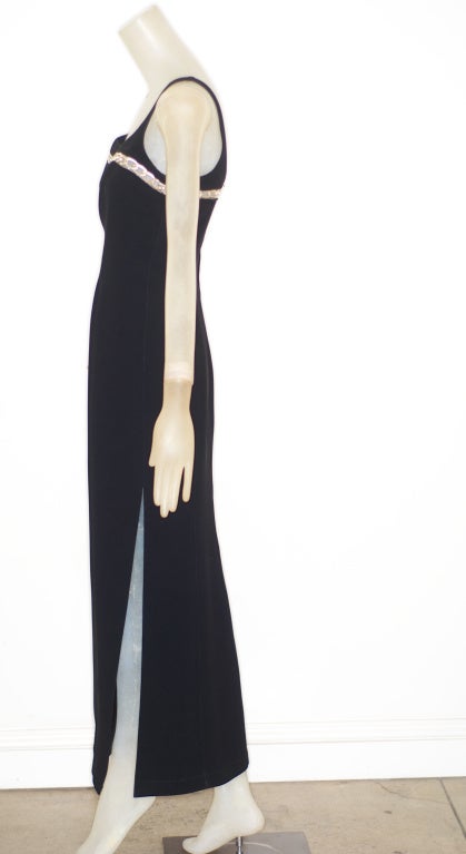 Thierry Mugler Chain Detail Evening Gown For Sale 1