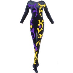 Vintage Gianni Versace Couture Baroque Bodysuit and Leggings