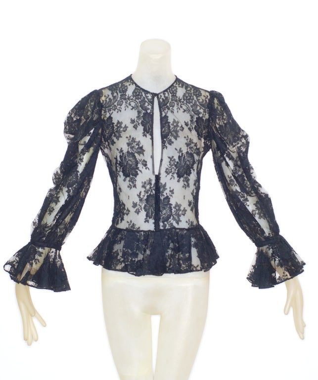 2011 Alexander McQueen Lace Bouse