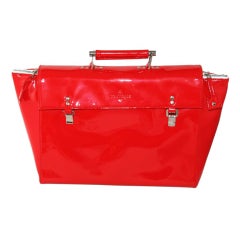 Courréges Seventies Red vinyl handbag