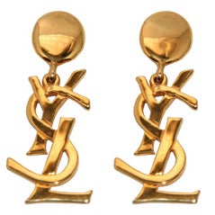 The Authentic & Highly Collectable YSL Earrings 1980