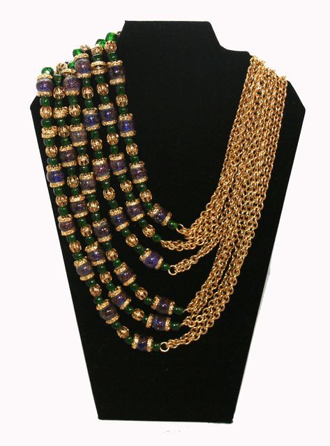 Women's Exceptional French Couture Claire Deve Necklace 1980