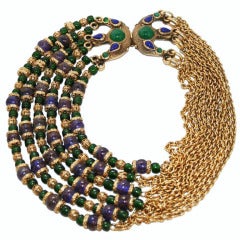 Exceptional French Couture Claire Deve Necklace 1980
