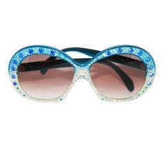 Retro Exceptional 'Maharaja' Emilio Pucci Glamour Sunglasses 1970