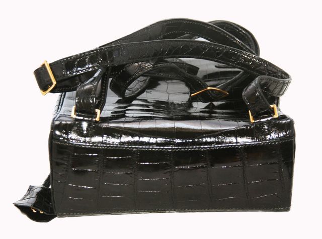 Stunning Hermes Kelly Croco Backpack Collectibe 1997 In Excellent Condition In Verviers, BE
