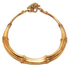 YSL Bamboo Rive Gauche Necklace 1980