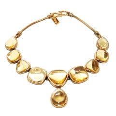 YSL 'Piece of Art' Double sided Necklace by Robert Goossens 1980