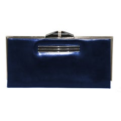 Exceptional Art Deco Navy Blue Clutch