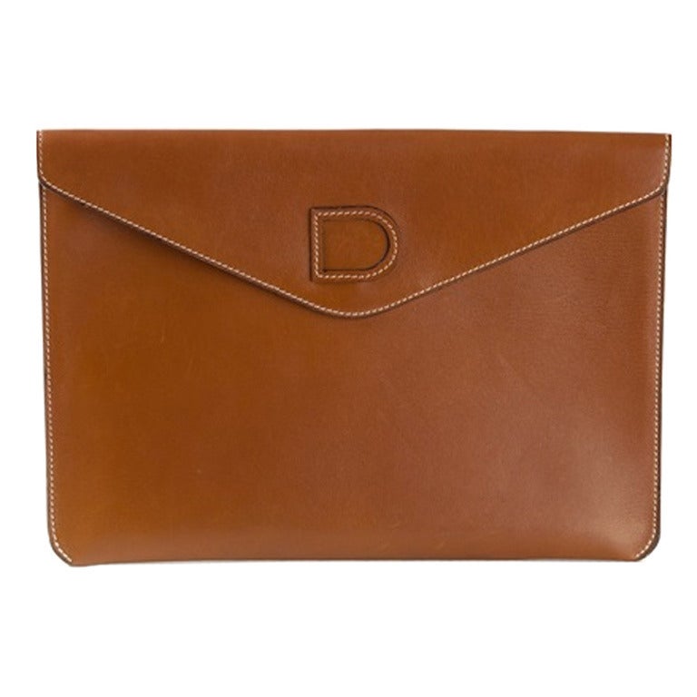 Delvaux Gold Timeless Vintage Clutch at 1stdibs