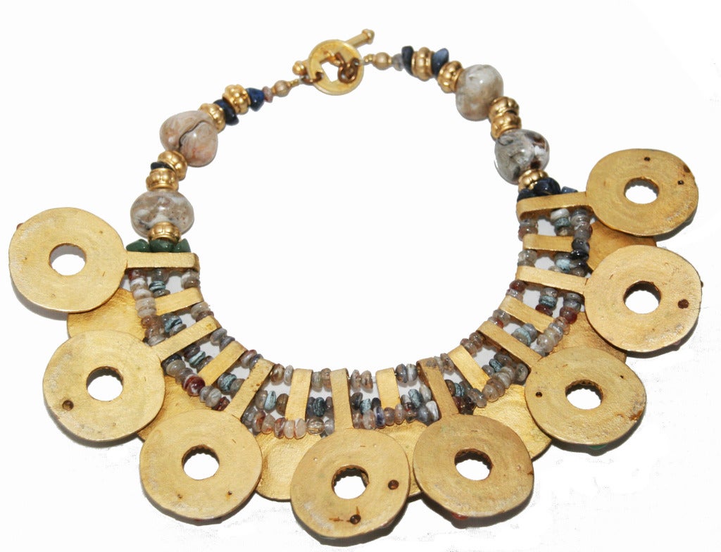 Exceptional Vintage Claire Deve Festoon Necklace 1980 In Excellent Condition In Verviers, BE