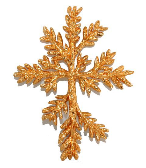 Christian Lacroix Huge Défilé Cross Brooch
