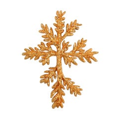 Christian Lacroix Huge Défilé Cross Brooch