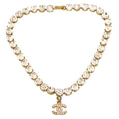 Crystal Vintage Chanel Necklace 1995