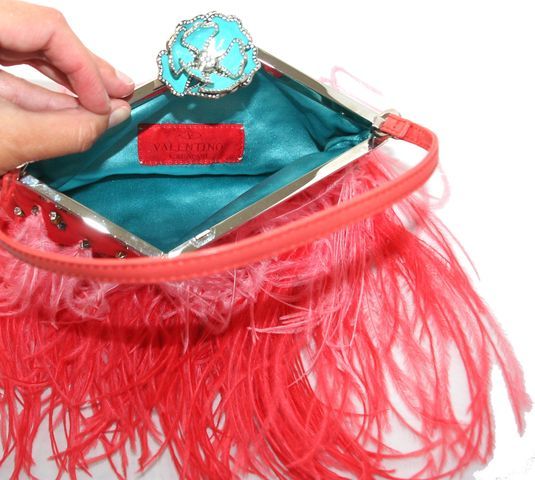 Exceptional Valentino Feathers Evening Bag 1