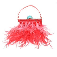 Exceptional Valentino Feathers Evening Bag