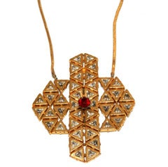 Rare 
Exceptional Haute Couture Jean Patou Cross 1970