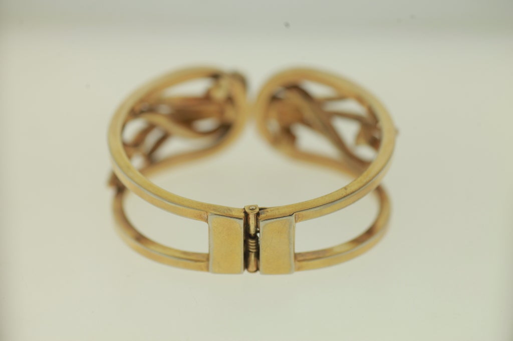 ALFRED PHILLIPE FOR TRIFARI GOLD AND CRYSTAL METEOR BRAC For Sale 1
