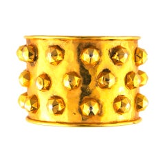 DOMINIQUE AURIENTIS GOLD STUDDED CUFF BRACELET DOMINIQUE AURIENTIS GOLD STUDDED CUFF BRACELET