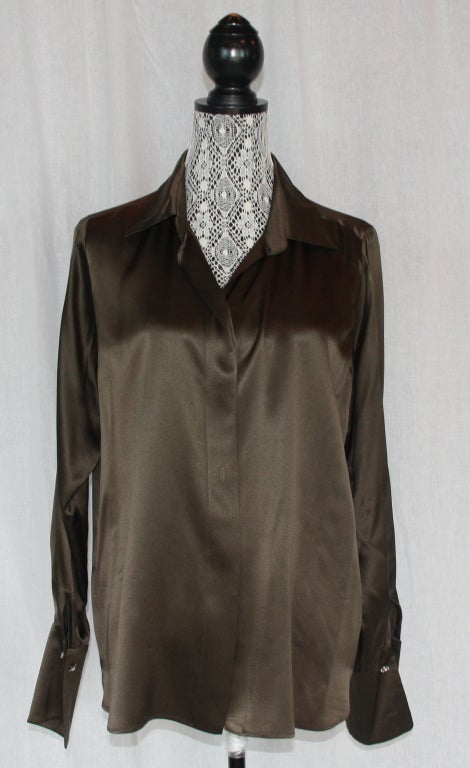 Oscar De la renta silk blouse