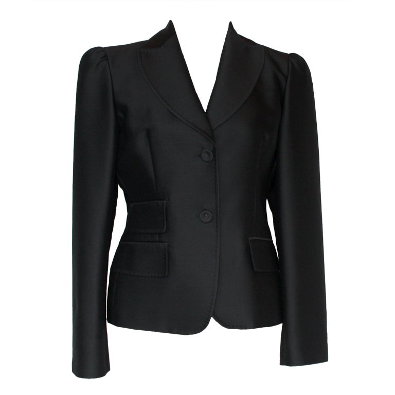 Victor Victoria black blazer For Sale at 1stDibs