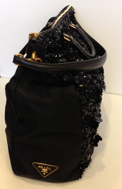 Prada Sequins And Gold Harware Bag 6