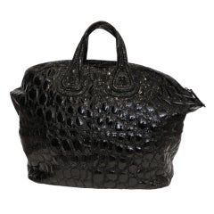 Givenchy Black Patent Maxi Nightingale Bag