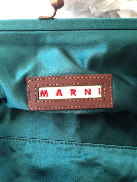 Marni Teal Silk Bag 3