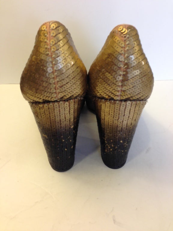 Chanel Ombre Sequin Shoes 1