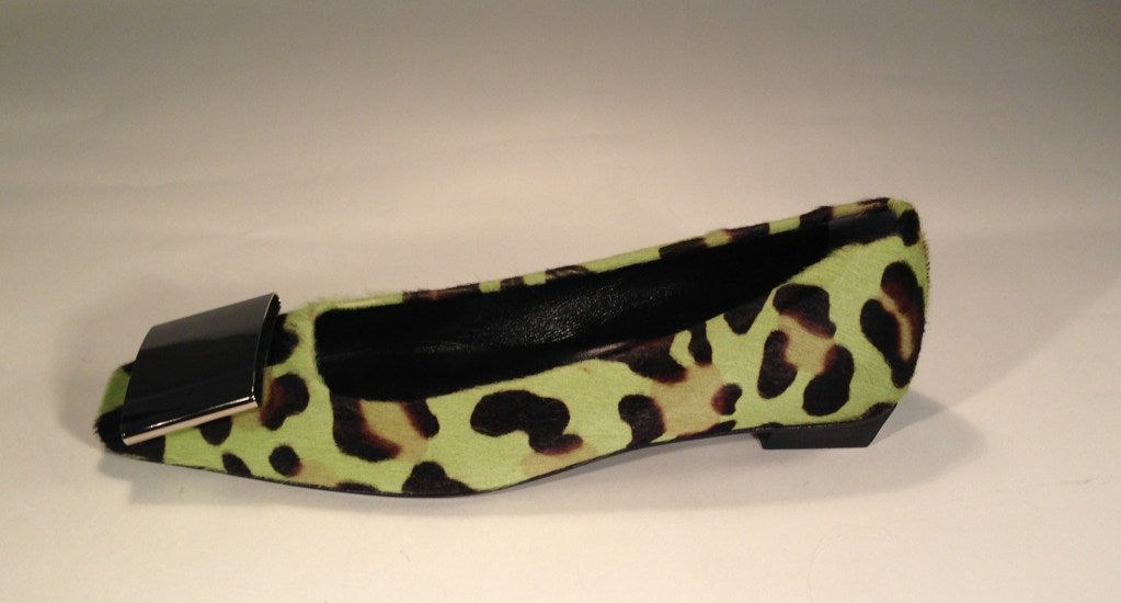 roger vivier leopard flats
