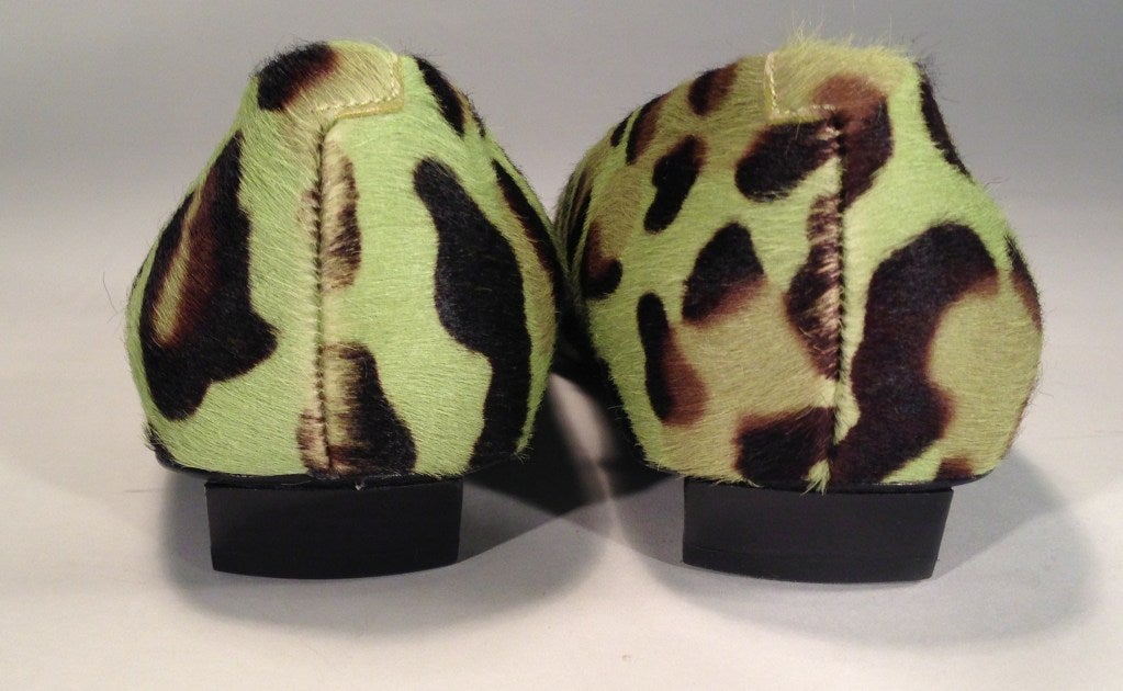 roger vivier leopard flats