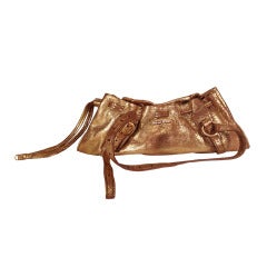 Used Miu Miu Brushed Gold Bag