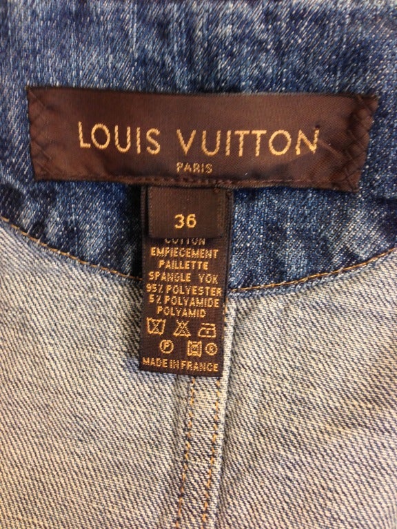 Louis Vuitton Multi Fabric Jacket With Purple Patent Belt 4