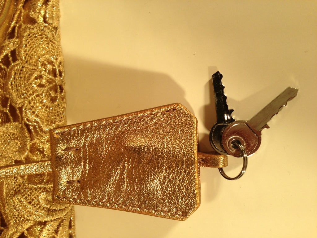 Prada Gold Lace Purse at 1stdibs  