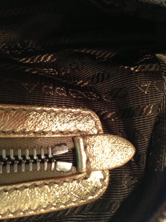 Prada Gold Lace Purse 6