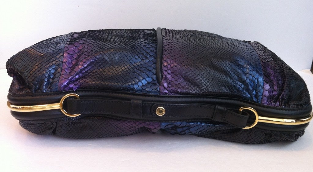 Jimmy Choo Iridescent Python Handbag In New Condition In San Francisco, CA