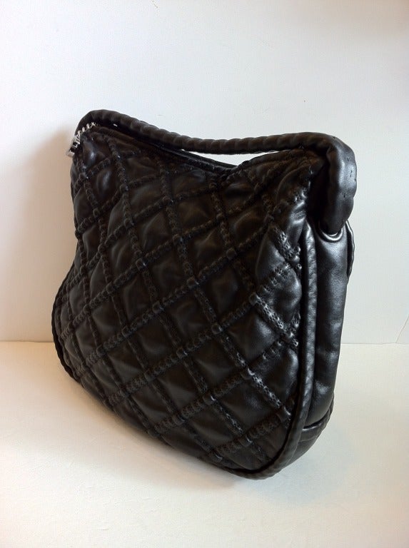 Chanel Large Black Leather Bag