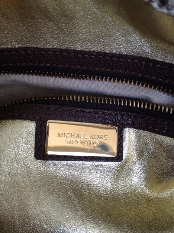 Michael Kors Large Python Bag In Excellent Condition For Sale In San Francisco, CA