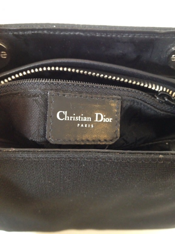 Women's Dior Black Purse with Tortoise Shell Handles