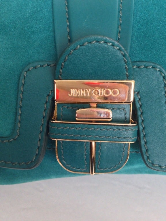 Women's Jimmy Choo Teal Suede Handbag