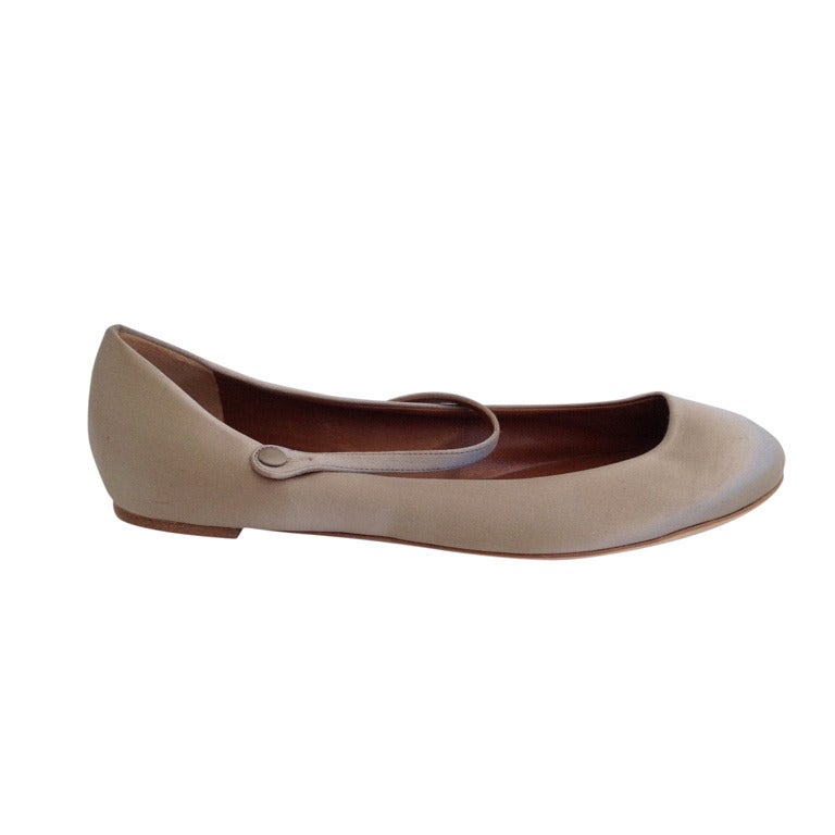 Marni Champaigne Satin Mary Jane Ballet Flat