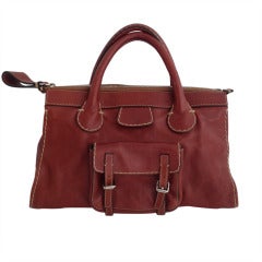 Chloe Terra Cotta Leather "Edith" Handbag