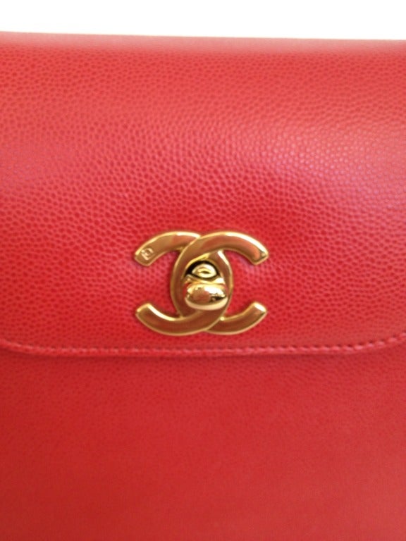 Chanel Red Handbag 1
