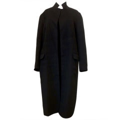 Hermes Black Cashmere Coat