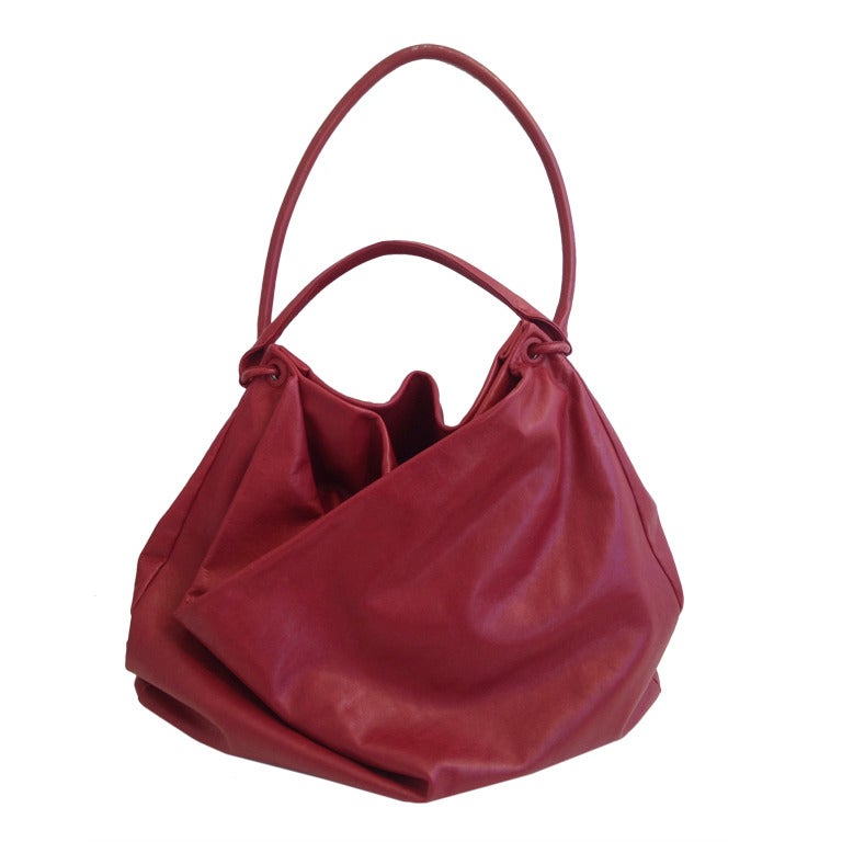 Martin Margiela Large Red Leather Bag