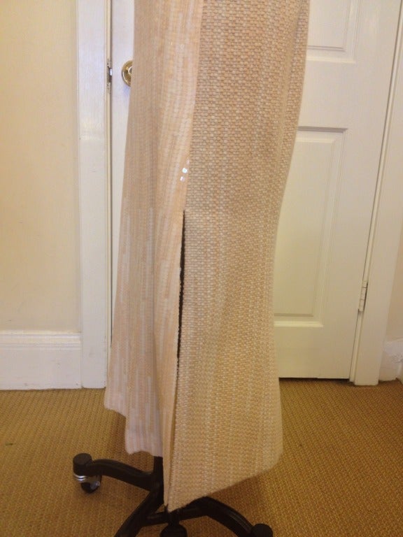 Chanel Cream Tweed and Sequin Dress 3