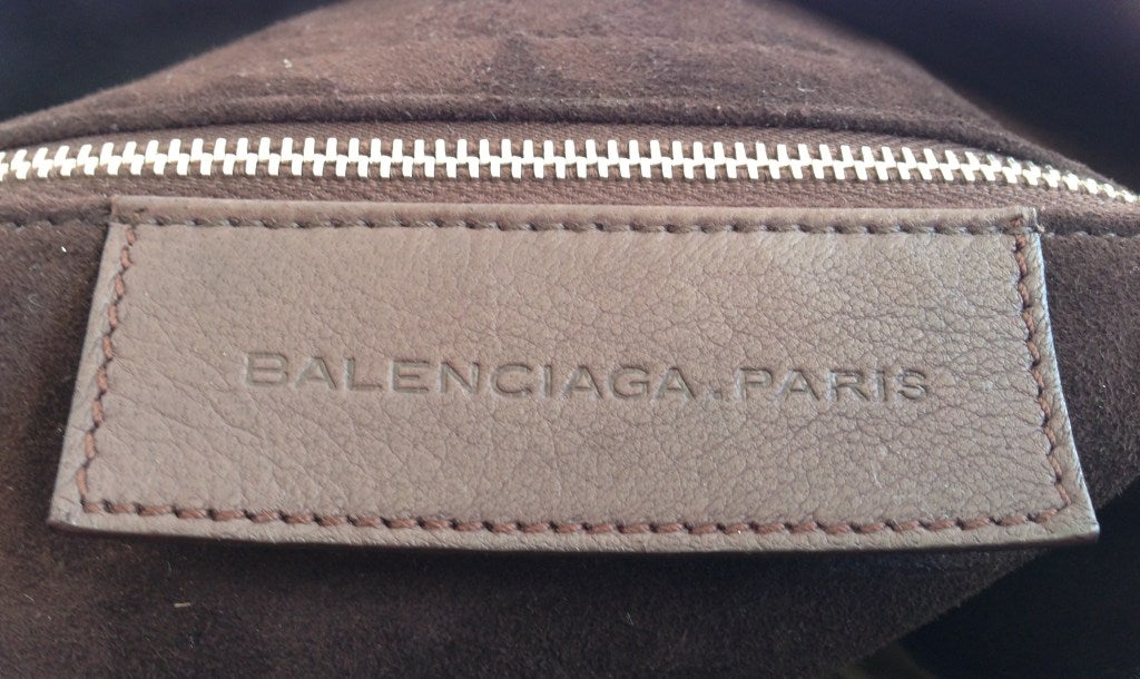 Balenciaga Brown Suede Bag 1