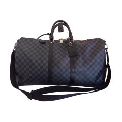 Louis Vuitton Keepall Bandouliere 55 Bag Damier Graphite