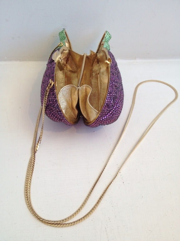 judith leiber eggplant purse