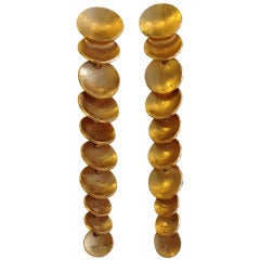 Yves Saint Laurent Vintage Gold Cascade Earings