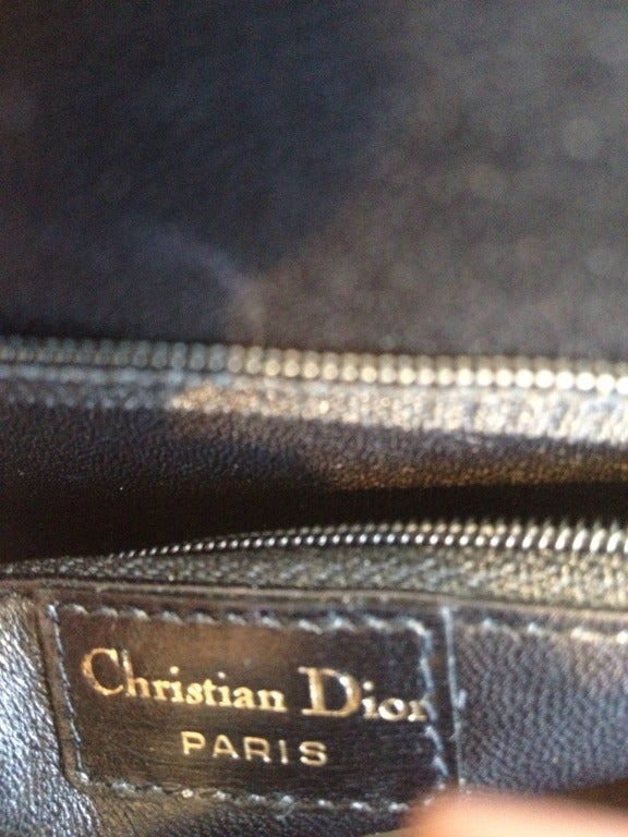 Christian Dior Leopard Print and Patent Handbag 3